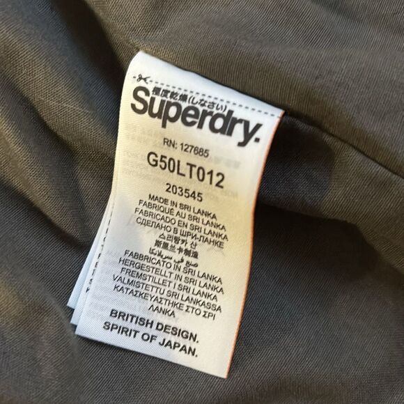 Superdry The Rookie Military Utility Jacket w Shearling Collar British Patches - Picture 9 of 10